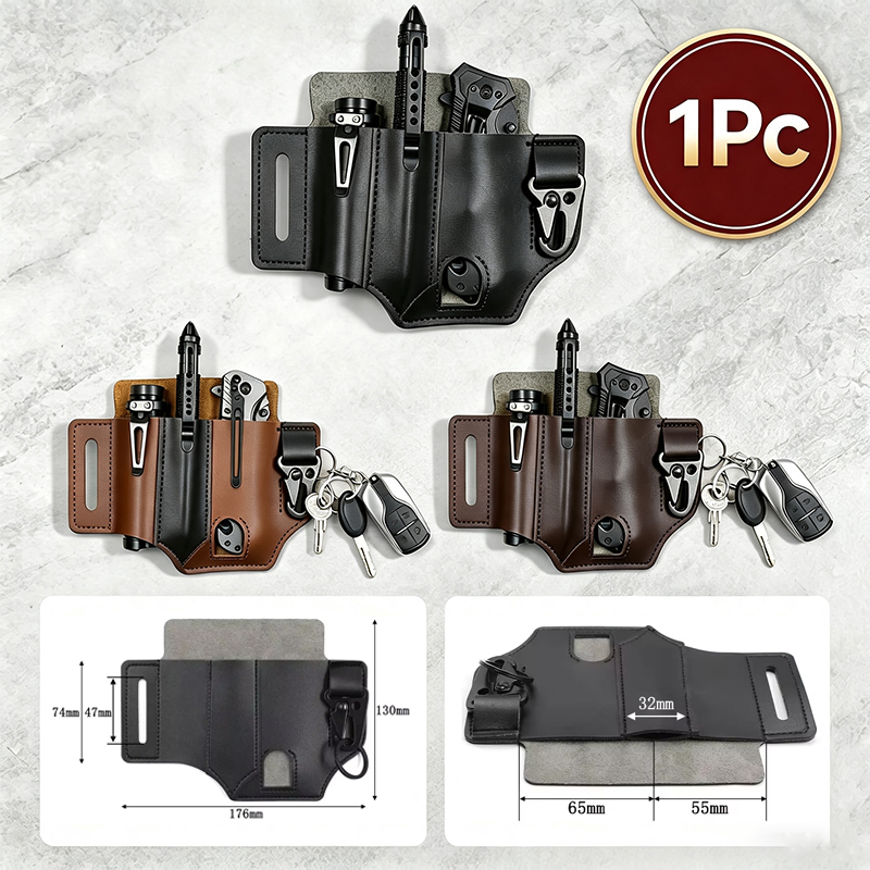 Wieszak na pas ze skóry bydlęc – Leather Edc. Carry Pouch recenzja i cena